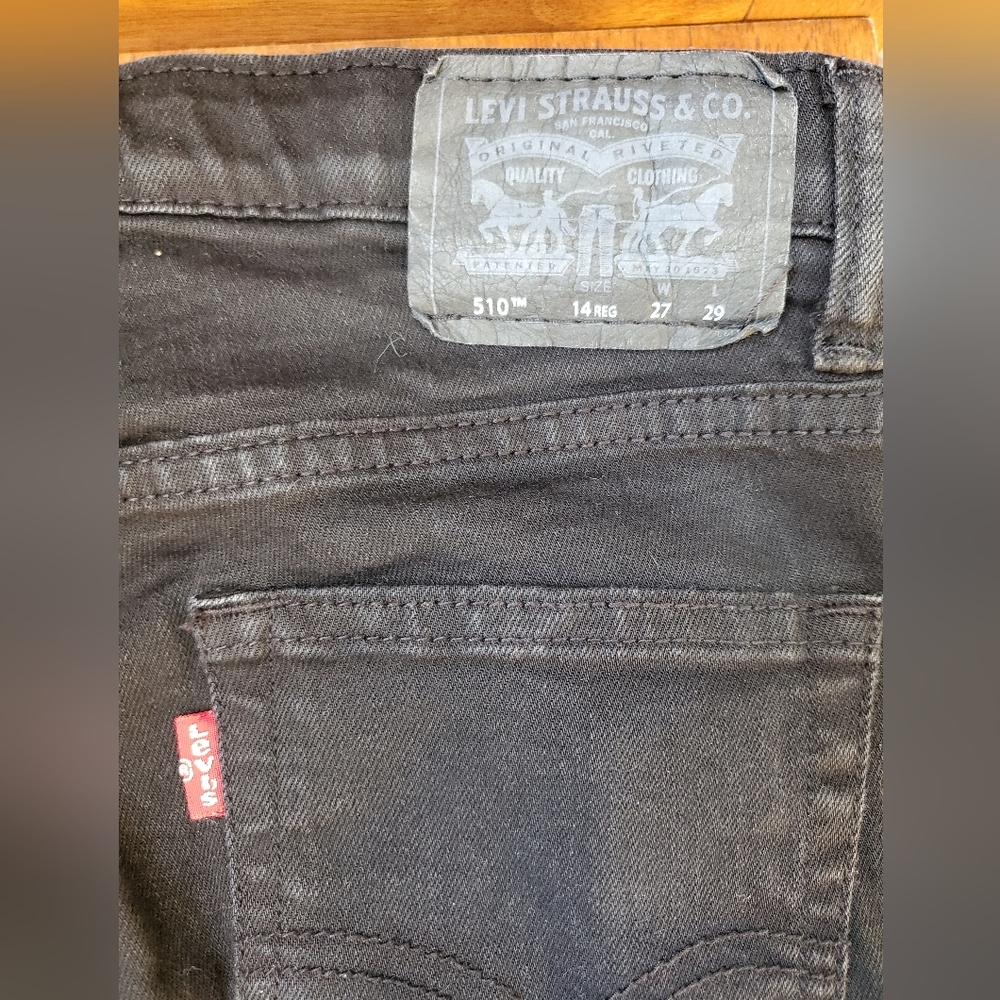 Boys Levi Strauss & Co. Black Jeans size 14 27x29